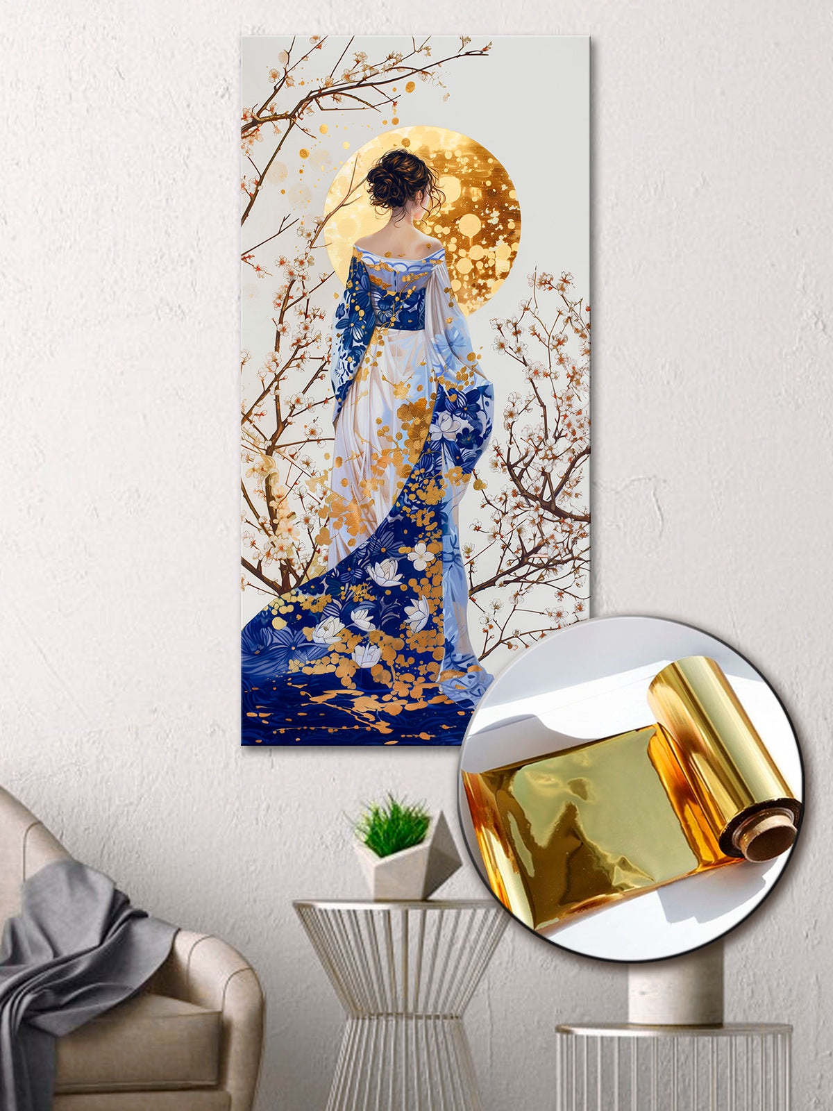 gold quince dresses for damas Gilded Art Print Abstract Girl for Bedroom — Gold Accent Wall Decor, G –  ArtGold Foil Prints