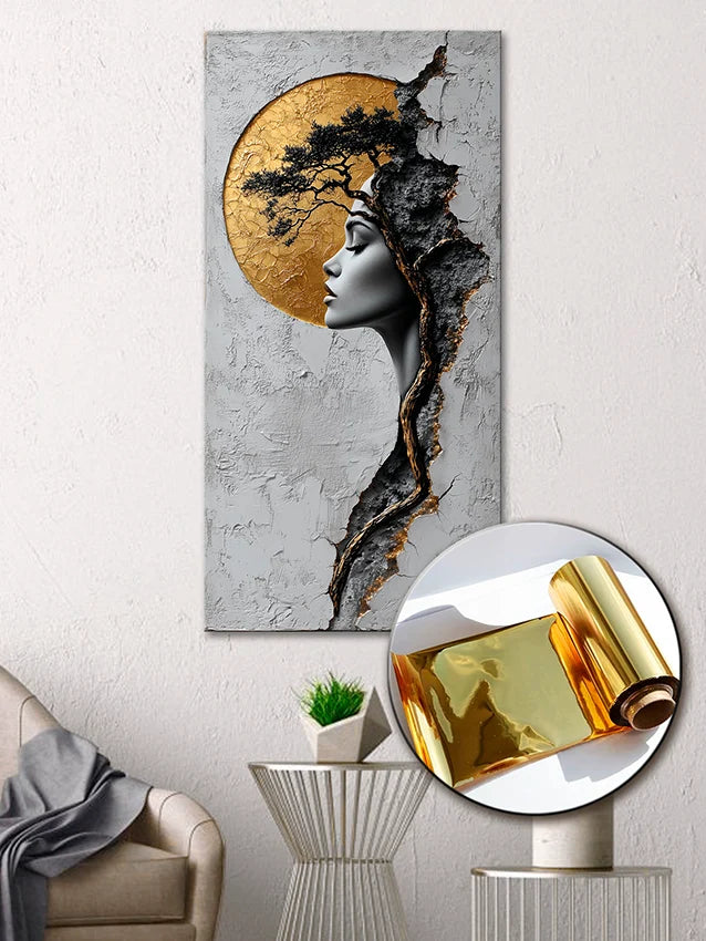 Abstract Gold Wall Art
