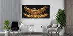 Gold Wall Art – Golden Eagle Metallic Foil Canvas