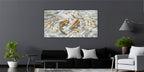 Gold Wall Art – Golden Koi Metallic Foil Canvas
