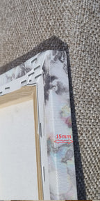 Gold Foil Wall Art Abstract Girl for the Bedroom and Living room.