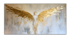 Gold Wall Art – Angel Metallic Foil Canvas