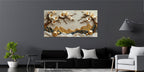 Gold Foil Wall Art Bonsai and Mountains of Gold Canvas Print