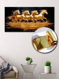Gilded Art Print Horses – Gilded Wall Decor with Gold Accents Foil