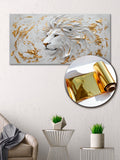 Gold Wall Art – Lion Metallic Foil Canvas