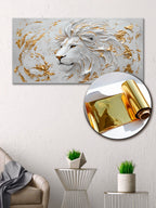 Gold Wall Art – Lion Metallic Foil Canvas