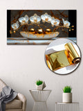 Orchid Flowers Gold Foil Wall Art Print – Gold Foil Canvas Print Wall Art