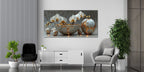 Gold Foil Wall Art Print Orchid – Gold Accent Wall Decor Canvas
