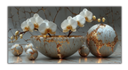 Gold Foil Wall Art Print Orchid – Gold Accent Wall Decor Canvas