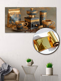 Gold Foil Wall  Art Print Coffee Set – Gold Accent Wall Decor Canvas