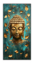 Gilded Art Print Golden Buddha – Gold Accent Wall Decor Canvas, Foil