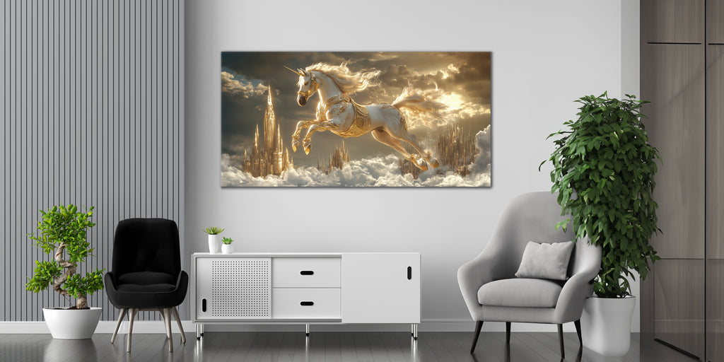 Gold Foil Print  Harness for Interior Wall