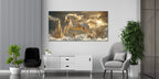 Gold Foil Print  Harness for Interior Wall