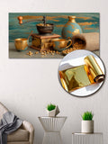 Gold Wall Art – Dining Room Metallic Foil Canvas