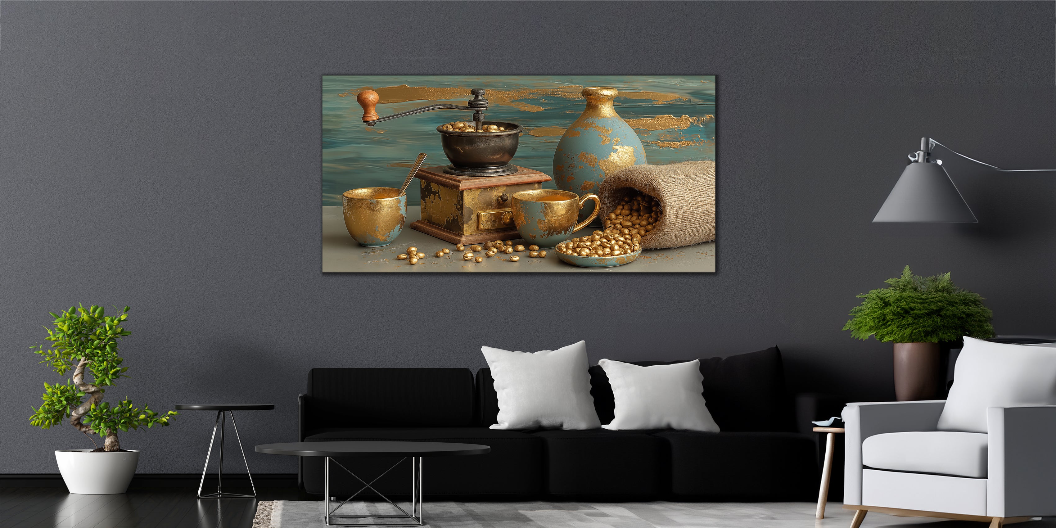 Gold Foil Wall Art Print to the Kitchen Canvas Print