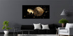 Bitcoin Gold Foil Wall Art Print – Gold Foil Canvas Print Wall Art