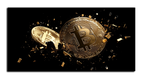 Bitcoin Gold Foil Wall Art Print – Gold Foil Canvas Print Wall Art