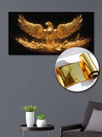 Gold Wall Art – Golden Eagle Metallic Foil Canvas