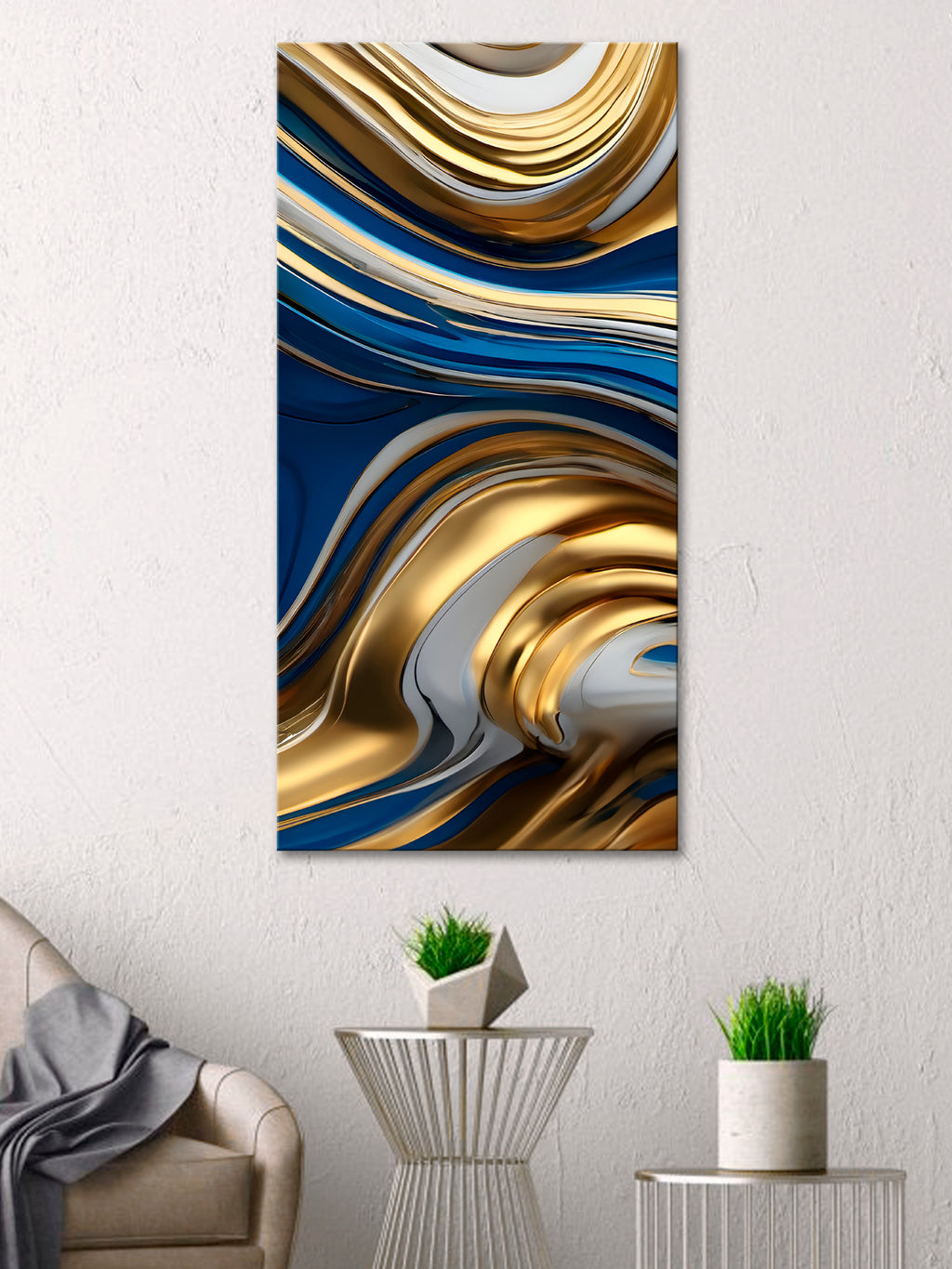 Luxury Marble and Gold Wall Art – Gold Foil Print, Modern Gold Art Print for Home Decor