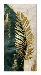 Gold Leaf Wall Art | Gold Foil Print | Botanical Gold Wall Decor for Living Room & Bedroom