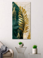 Gold Leaf Wall Art | Gold Foil Print | Botanical Gold Wall Decor for Living Room & Bedroom