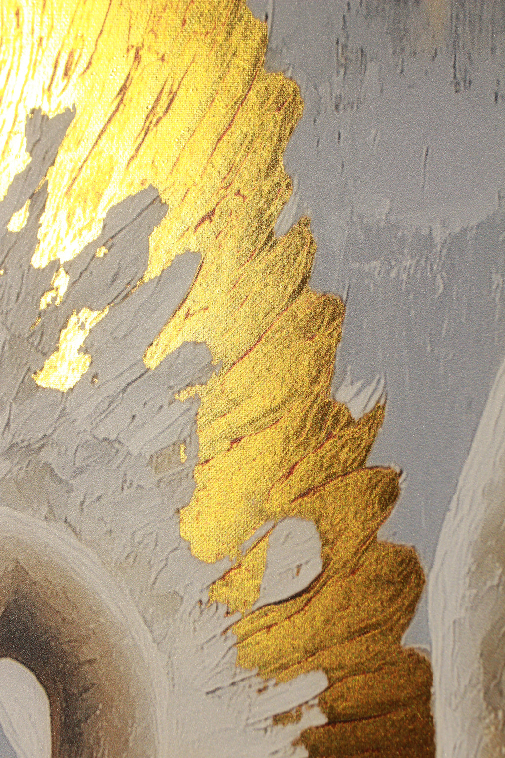 Gilded Art Print Black Rose – Gold Accent Wall Decor Canvas, Foil