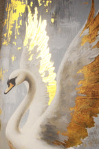 Gilded Art Print Black Rose – Gold Accent Wall Decor Canvas, Foil