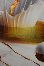 Gilded Art Print Black Rose – Gold Accent Wall Decor Canvas, Foil