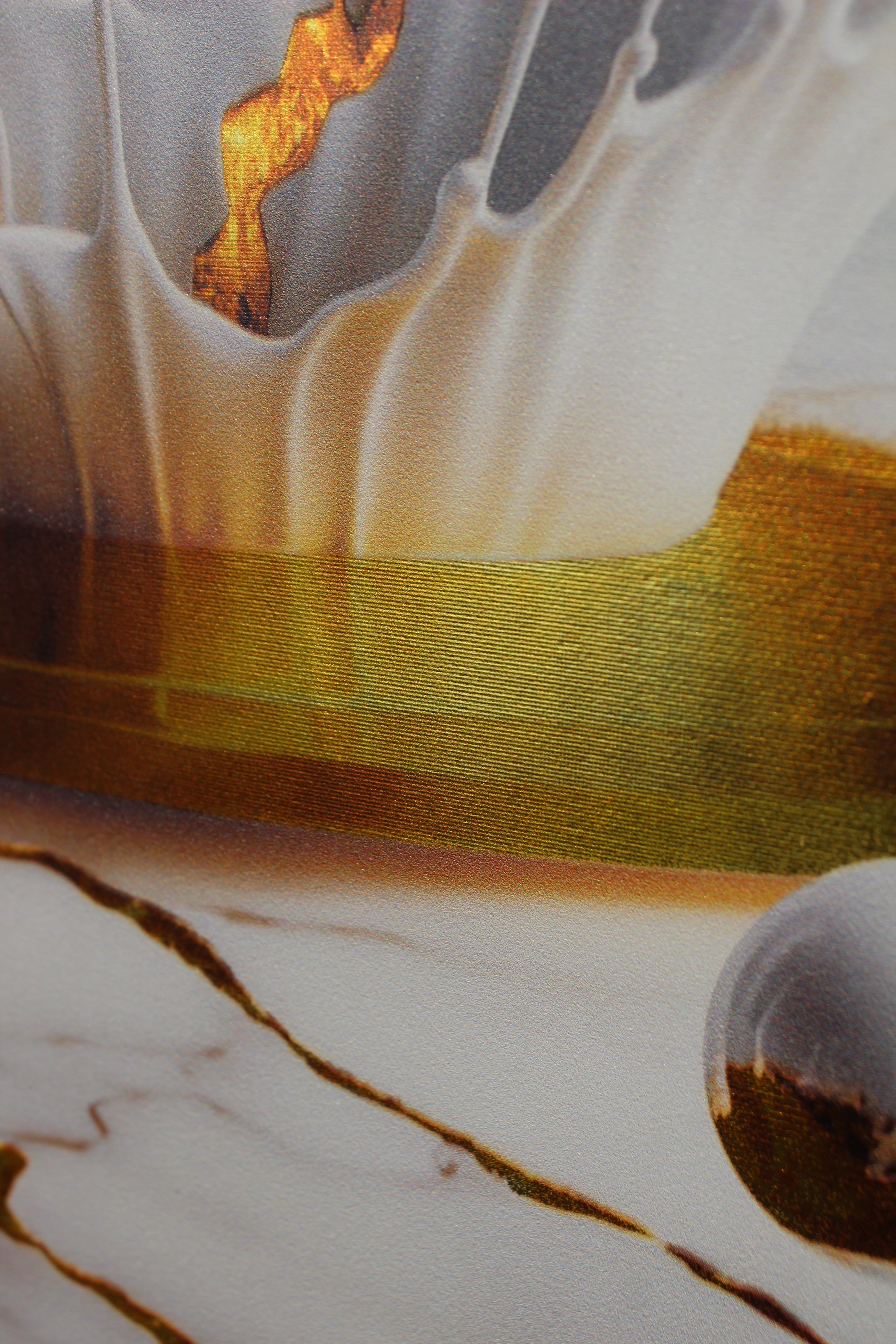 Gilded Art Print Black Rose – Gold Accent Wall Decor Canvas, Foil