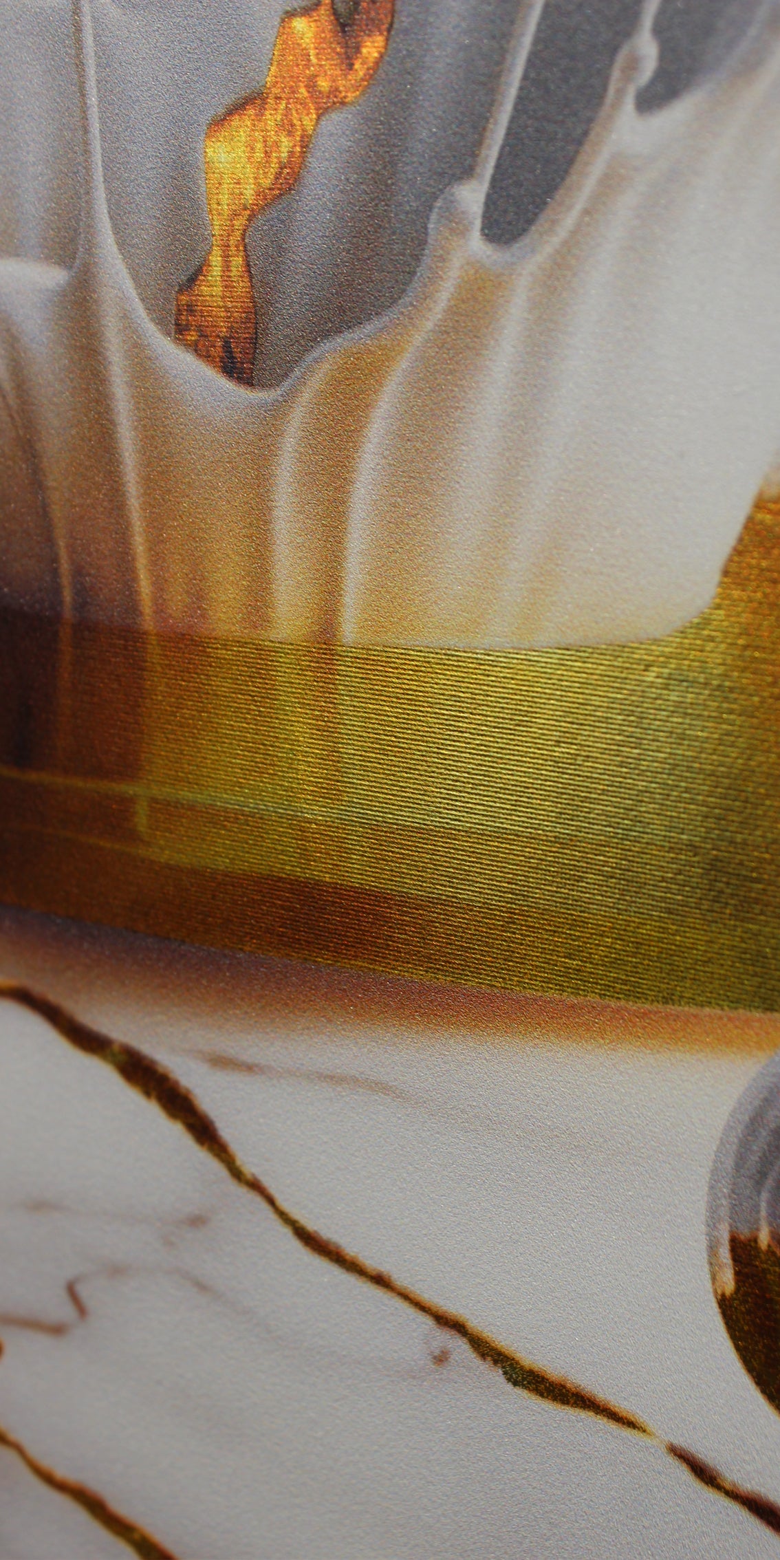 Gold Foil Wall Art Abstract Girl for the Bedroom and Living room.